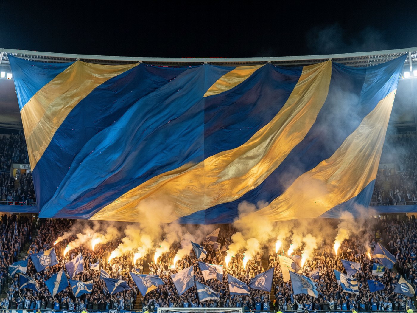 看台球迷巨幅 Tifo